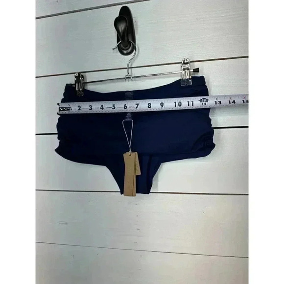 NWT • SKIMS SWIM • XXS • Sculpting Slim Fold Over Bikini Bottom • Midnight Blue - Picture 11 of 13